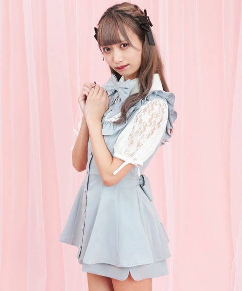 Secret Honey（シークレットハニー）の「クロスチャーム付きセットアップ（セットアップ・レディース・ピンク/ブルー/ブラック・MEDIUM）」の10枚目の写真