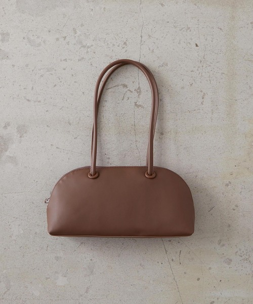 EFOLE（エフォル）の「【EFOLE】 ロングハンドル ワイド ボストンバッグ（ボストンバッグ・レディース・ブラック/オフホワイト/ブラウン・FREE）」の3枚目の写真