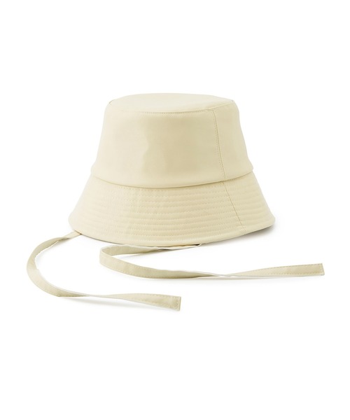 VIS（ビス）の「リボン付きフェイクレザーバケットハット（ハット・レディース・ブラック/キナリ・FREE）」の15枚目の写真