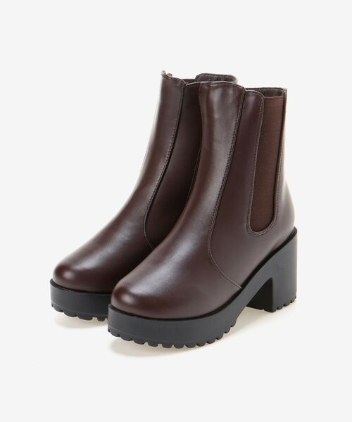 MAJESTIC LEGON(マジェスティックレゴン)の「サイドゴアブーツ(ブーツ・レディース・ブラック/ブラウン/アイボリー・SMALL/MEDIUM/LARGE/X-LARGE)」の3枚目の写真