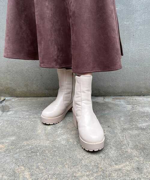 MAJESTIC LEGON(マジェスティックレゴン)の「サイドゴアブーツ(ブーツ・レディース・ブラック/ブラウン/アイボリー・SMALL/MEDIUM/LARGE/X-LARGE)」の18枚目の写真