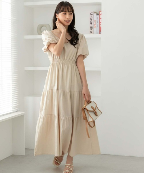セール インスタグラマーコラボ パフスリーブリネン混ティアードワンピース ワンピース Fifth フィフス のファッション通販 Zozotown セール インスタグラマーコラボ パフスリーブリネン混ティアードワンピース ワンピース Fifth フィフス のファッション通販 Zozotown