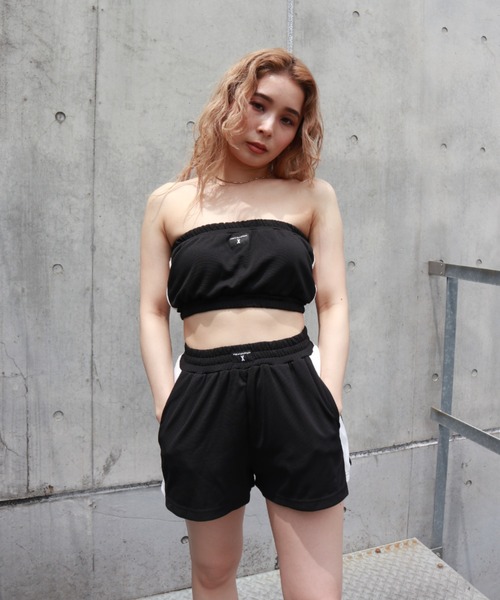 FIG&VIPER（フィグアンドバイパー）の「メッシュベアTOP（チューブトップ・レディース・ブルー/ブラック・FREE）」の3枚目の写真