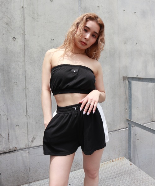 FIG&VIPER（フィグアンドバイパー）の「メッシュベアTOP（チューブトップ・レディース・ブルー/ブラック・FREE）」の8枚目の写真