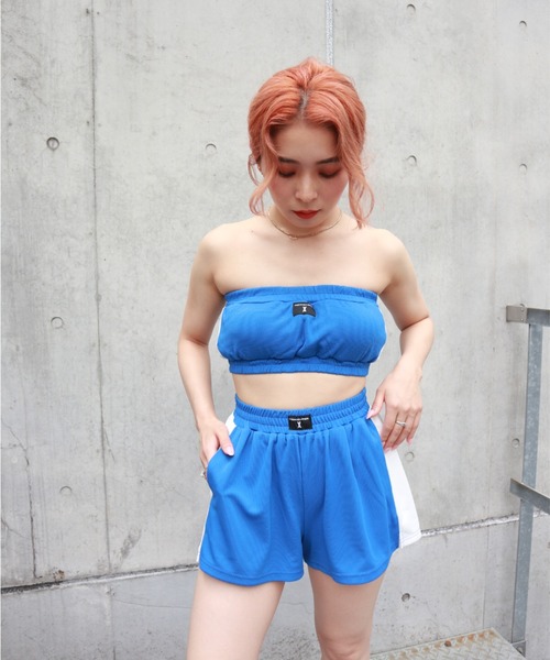 FIG&VIPER（フィグアンドバイパー）の「メッシュベアTOP（チューブトップ・レディース・ブルー/ブラック・FREE）」の10枚目の写真