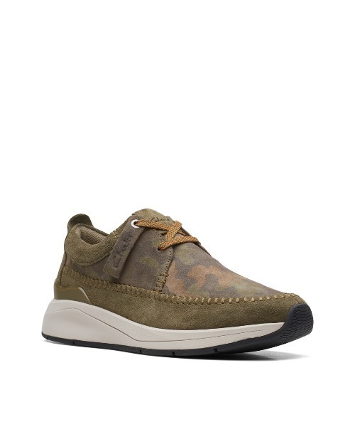 Clarks(クラークス)の「CoastLiteWeave / コーストライトウィーブ(ダークオリーブコンビ)(スニーカー・メンズ・ダークオリーブ・UK9/UK7/UK9.5/UK6.5/UK8.5/UK7.5/UK10/UK8/UK6)」の4枚目の写真