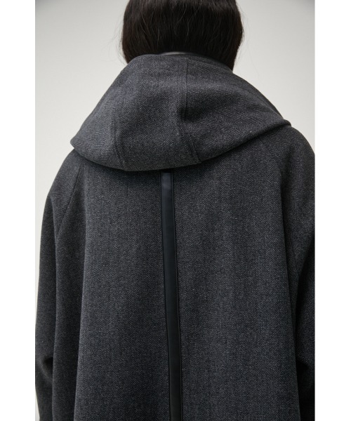 AZUL by moussy（アズールバイマウジー）の「TWEED PONCHO COAT/ツイードポンチョコート（ポンチョ・レディース・グレー・FREE）」の10枚目の写真