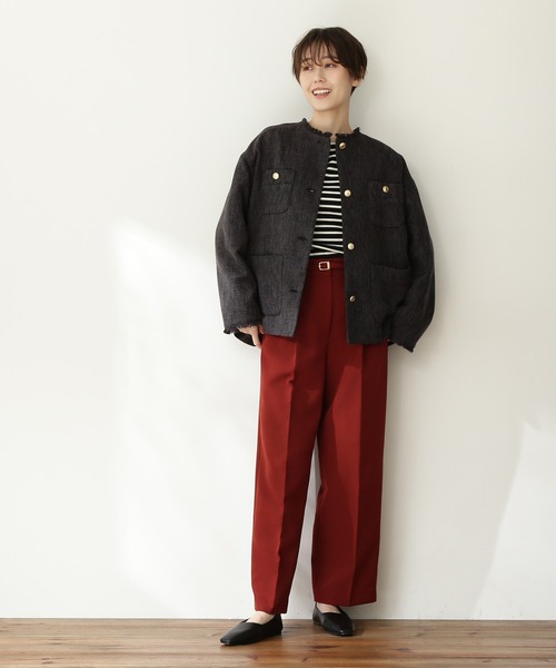 N.（N. Natural Beauty Basic）（エヌエヌナチュラルビューティーベーシック）の「【松井愛莉さん着用】◆ツイードジャケット（その他アウター・レディース・オフホワイト/スミクロ・MEDIUM）」の10枚目の写真