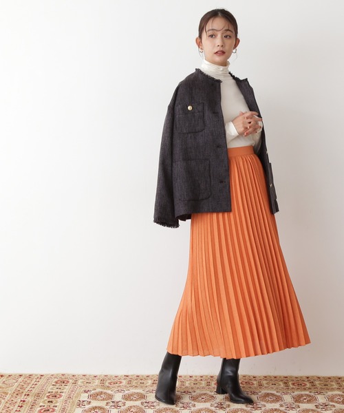 N.（N. Natural Beauty Basic）（エヌエヌナチュラルビューティーベーシック）の「【松井愛莉さん着用】◆ツイードジャケット（その他アウター・レディース・オフホワイト/スミクロ・MEDIUM）」の14枚目の写真