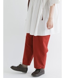 Samansa Mos2 | ヘリンボーンタックテーパードパンツ(その他パンツ)