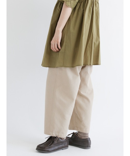 Samansa Mos2（サマンサ モスモス）の「ヘリンボーンタックテーパードパンツ（その他パンツ・レディース・レッド/ベージュ/グリーン/チャコール・ﾌﾘ-）」の20枚目の写真