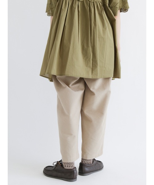 Samansa Mos2（サマンサ モスモス）の「ヘリンボーンタックテーパードパンツ（その他パンツ・レディース・レッド/ベージュ/グリーン/チャコール・ﾌﾘ-）」の19枚目の写真