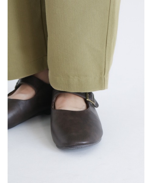 Samansa Mos2（サマンサ モスモス）の「ヘリンボーンタックテーパードパンツ（その他パンツ・レディース・レッド/ベージュ/グリーン/チャコール・ﾌﾘ-）」の6枚目の写真