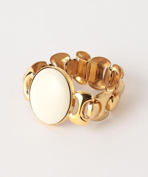 LOEFF（ロエフ）の「＜Haute Joaillerie AKIO MORI＞ブラスxレジン ブレスレット M（ブレスレット・レディース・ゴールド・FREE）」の4枚目の写真