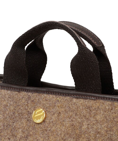 BONFANTI（ボンファンティ）の「BONFANTI:フェルトトート◆（トートバッグ・レディース・ナチュラル/ブラウン/オレンジ・ONE SIZE）」の4枚目の写真