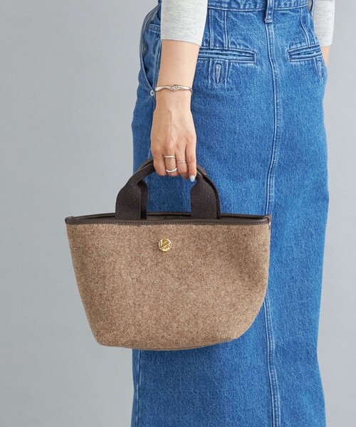 BONFANTI（ボンファンティ）の「BONFANTI:フェルトトート◆（トートバッグ・レディース・ナチュラル/ブラウン/オレンジ・ONE SIZE）」の12枚目の写真