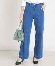 OFUON le MK | 【洗濯機で洗える】ストレッチワイドデニムパンツ(デニムパンツ)