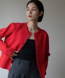 スナップボタンニットカーディガン