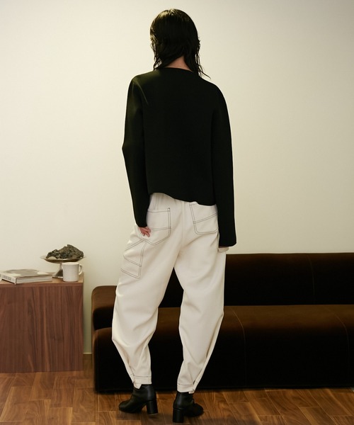 VACANCY（ヴァカンシー）の「スナップボタンニットカーディガン（カーディガン/ボレロ・レディース・ブラック/ダークブルー/オレンジ・FREE）」の13枚目の写真