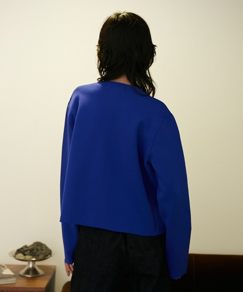 VACANCY（ヴァカンシー）の「スナップボタンニットカーディガン（カーディガン/ボレロ・レディース・ブラック/ダークブルー/オレンジ・FREE）」の6枚目の写真