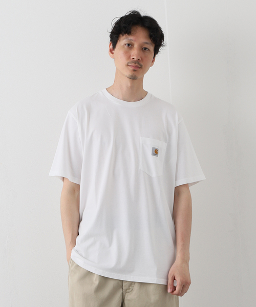 Carhartt(カーハート)の「【CARHARTT WIP / カーハート ダブリューアイピー】S/S POCKET Tシャツ(Tシャツ/カットソー・メンズ・ホワイト/グレー・X-LARGE/SMALL)」の1枚目の写真