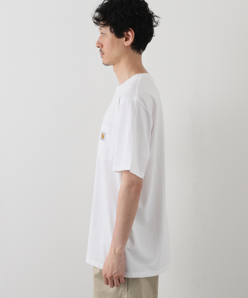 Carhartt(カーハート)の「【CARHARTT WIP / カーハート ダブリューアイピー】S/S POCKET Tシャツ(Tシャツ/カットソー・メンズ・ホワイト/グレー・X-LARGE/SMALL)」の12枚目の写真