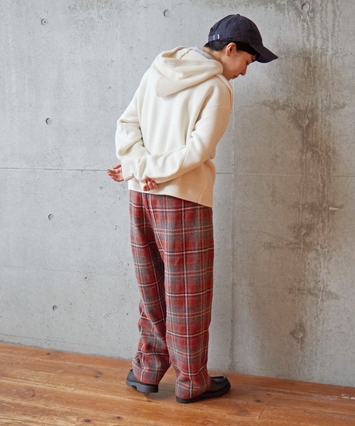 pero チェック　ウールパンツ mks-map246-00.jpg