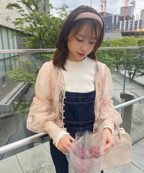 one after another NICE CLAUP(ワンアフターアナザーナイスクラップ)の「【スタッフ考案】レースブラウスハイネックインナーセット(シャツ/ブラウス・レディース・ベージュ/オフホワイト/ピンクベージュ・FREE)」の17枚目の写真