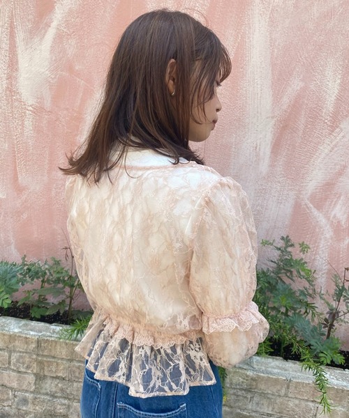 one after another NICE CLAUP(ワンアフターアナザーナイスクラップ)の「【スタッフ考案】レースブラウスハイネックインナーセット(シャツ/ブラウス・レディース・ベージュ/オフホワイト/ピンクベージュ・FREE)」の20枚目の写真
