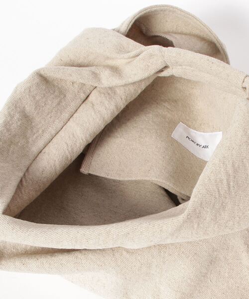 PORT BY ARK（ポートバイアーク）の「PORT BY ARK / ポートバイアーク：Shopping Bag：PO12-B001[COR]（ハンドバッグ・メンズ・ナチュラル・FREE）」の4枚目の写真