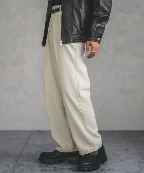 Shoowtime(ショウタイム)の「vintage make wide denim pants / ヴィンテージメイクワイドデニムパンツ(デニムパンツ・メンズ・ブラック/ブラック系/ブルー/ライトブルー/ブラック系1/ブルー系3/ネイビー系1/ブルー系2/ネイビー系2/ブルー系1・X-LARGE/XX-LARGE/LARGE/MEDIUM/SMALL)」の19枚目の写真