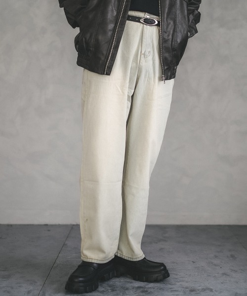 Shoowtime(ショウタイム)の「vintage make wide denim pants / ヴィンテージメイクワイドデニムパンツ(デニムパンツ・メンズ・ブラック/ブラック系/ブルー/ライトブルー/ブラック系1/ブルー系3/ネイビー系1/ブルー系2/ネイビー系2/ブルー系1・X-LARGE/XX-LARGE/LARGE/MEDIUM/SMALL)」の21枚目の写真