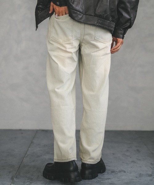 Shoowtime(ショウタイム)の「vintage make wide denim pants / ヴィンテージメイクワイドデニムパンツ(デニムパンツ・メンズ・ブラック/ブラック系/ブルー/ライトブルー/ブラック系1/ブルー系3/ネイビー系1/ブルー系2/ネイビー系2/ブルー系1・X-LARGE/XX-LARGE/LARGE/MEDIUM/SMALL)」の22枚目の写真