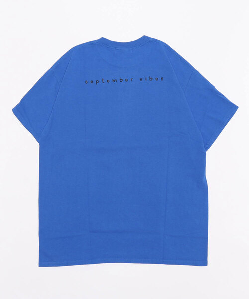 September(セプテンバー)の「September/セプテンバー/VIBES TEE(Tシャツ/カットソー・レディース・ホワイト/ブラック/ブルー・S/M)」の4枚目の写真