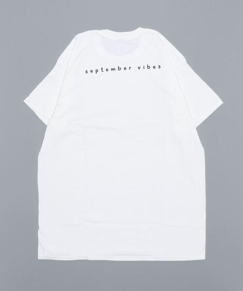 September(セプテンバー)の「September/セプテンバー/VIBES TEE(Tシャツ/カットソー・レディース・ホワイト/ブラック/ブルー・S/M)」の5枚目の写真
