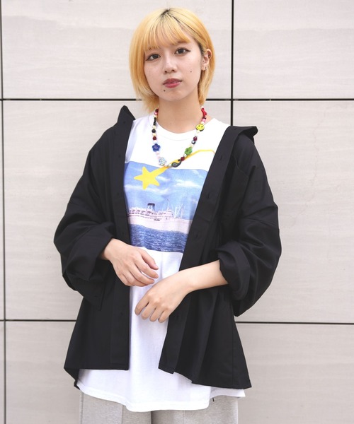 September(セプテンバー)の「September/セプテンバー/VIBES TEE(Tシャツ/カットソー・レディース・ホワイト/ブラック/ブルー・S/M)」の1枚目の写真