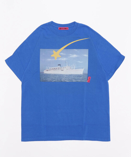 September(セプテンバー)の「September/セプテンバー/VIBES TEE(Tシャツ/カットソー・レディース・ホワイト/ブラック/ブルー・S/M)」の9枚目の写真