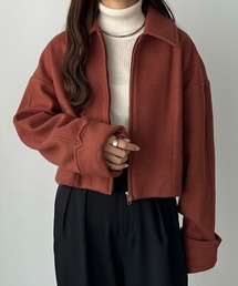 callautia（カラウティア）の「ステンカラーショートアウター（ブルゾン）」