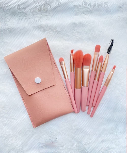 【限定】benefit メイクブラシセット セール】【8本セット】コンパクト持ち運びメイクブラシ（メイクブラシ