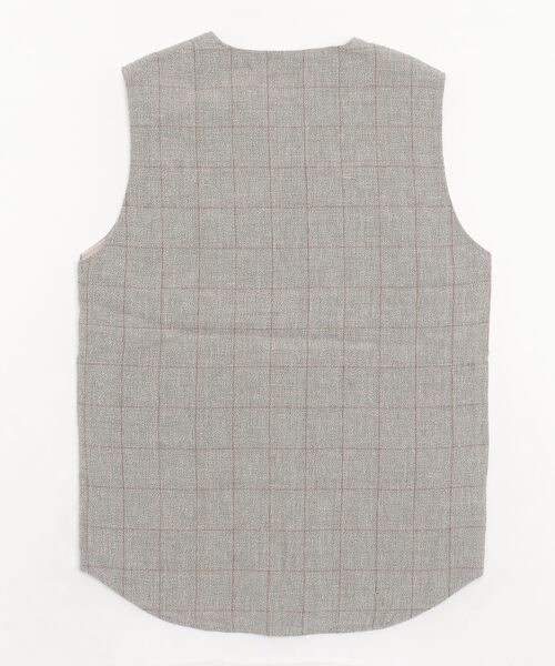 Snow Peak(スノーピーク)の「C/L Check Tweed Vest(ベスト・メンズ・ネイビー/ベージュ・1/SMALL/LARGE/MEDIUM)」の3枚目の写真