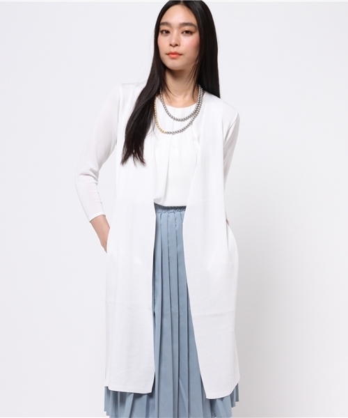 ESTNATION グレー ロングカーディガン ESTNATION（エストネーション）の「ハラダマニア Long Cardigan
