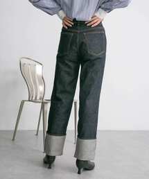 KBF | ターンアップストレートデニム(デニムパンツ)