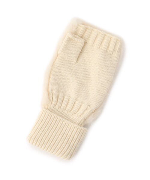 THE SHOP TK （ザ ショップ ティーケー ）の「◆【Miller／ミラー】ファー手袋（手袋・レディース・ダークブラウン/ライトベージュ/アイボリー・00）」の6枚目の写真