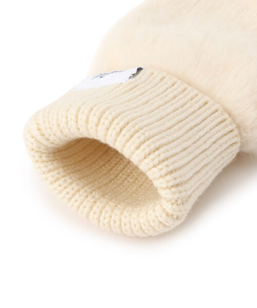 THE SHOP TK （ザ ショップ ティーケー ）の「◆【Miller／ミラー】ファー手袋（手袋・レディース・ダークブラウン/ライトベージュ/アイボリー・00）」の7枚目の写真