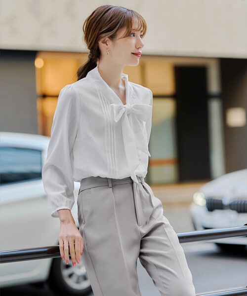 リボンタイブラウス（シャツ/ブラウス）｜Tiaclasse（ティアクラッセ）