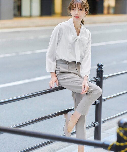 リボンタイブラウス（シャツ/ブラウス）｜Tiaclasse（ティアクラッセ）