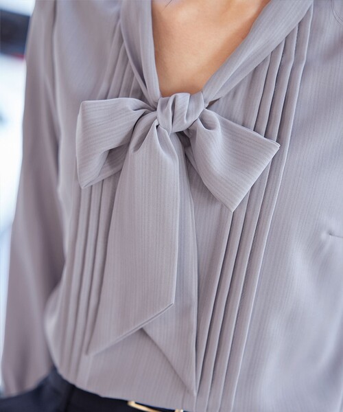リボンタイブラウス（シャツ/ブラウス）｜Tiaclasse（ティアクラッセ）