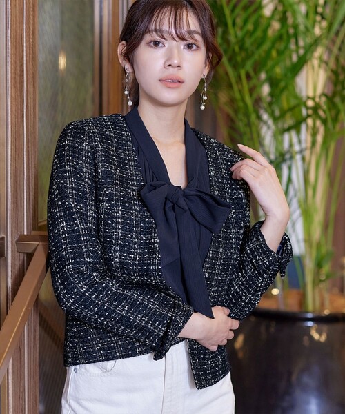 リボンタイブラウス（シャツ/ブラウス）｜Tiaclasse（ティアクラッセ）