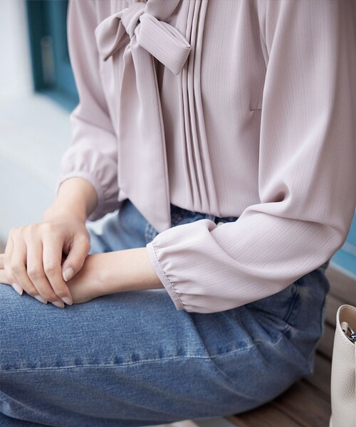 リボンタイブラウス（シャツ/ブラウス）｜Tiaclasse（ティアクラッセ）