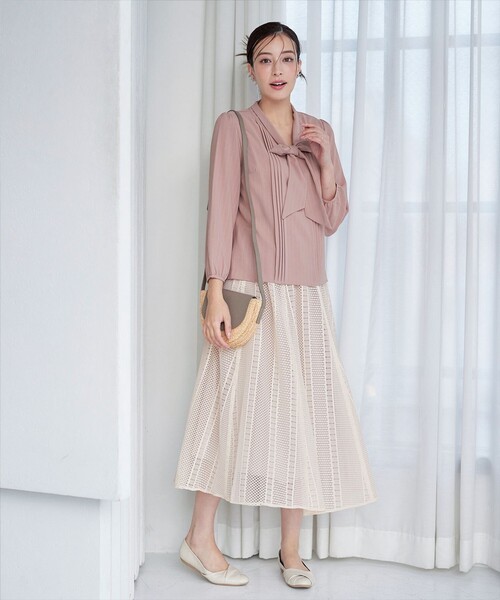 リボンタイブラウス（シャツ/ブラウス）｜Tiaclasse（ティアクラッセ）